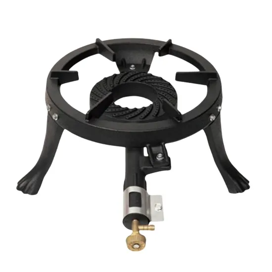 Электронное зажигание, одиночные горелки высокого давления, чугунная газовая плита