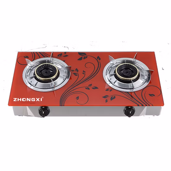 Китайская фабрика, дешевая цена, горячая распродажа, сотовая горелка, двойная горелка, газовая плита из нержавеющей стали, образец настройки